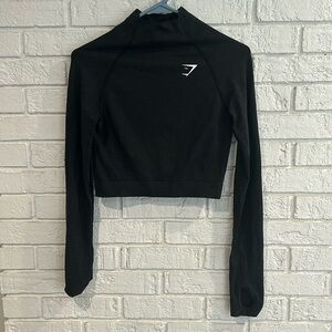Gymshark Black Turtleneck- Estimated Size Medium